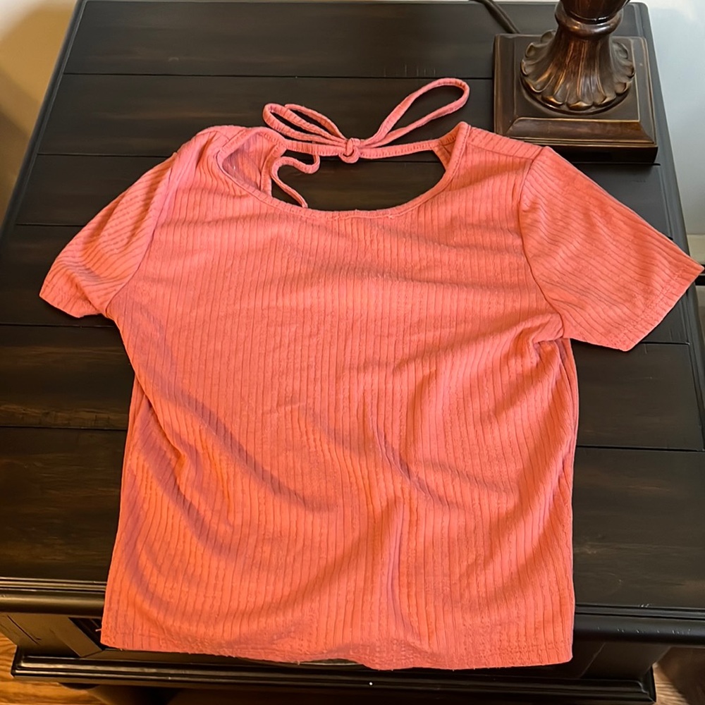 Caution to the wild pink crop top